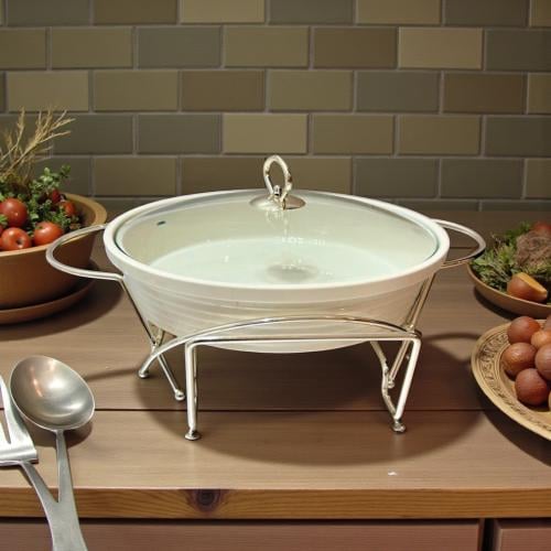 قدر شوربة باستاند فضي