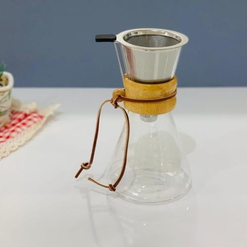 براد قهوة زجاج مع مصفي