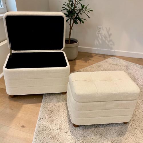 صندوق خشب قماش ابيض مقاسين