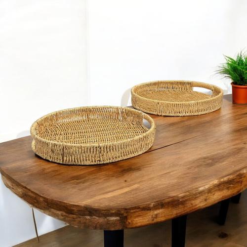 صحن خسف بني دائري بالحبة مقاس 30 * 20 سم