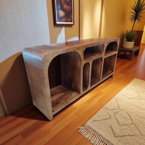 مدخل خشب نص نحاس مقاس 160 * 40 * 75 سم