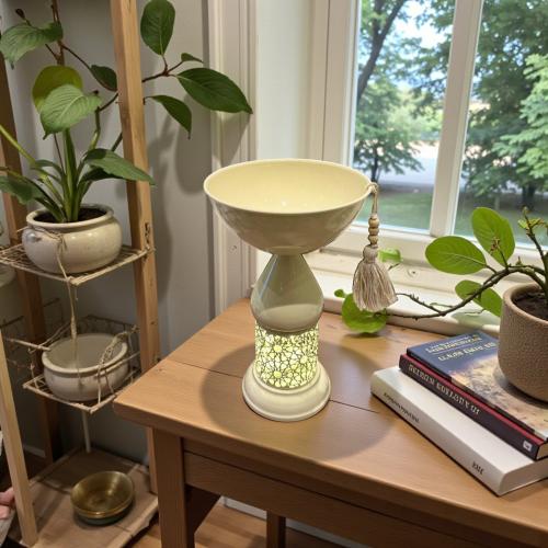 صحن معدن باستاند فانوس رمضان