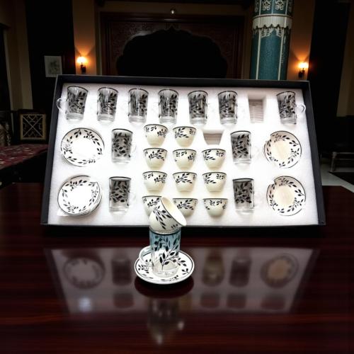 طقم فنجان مع بيالة 36 قطعة