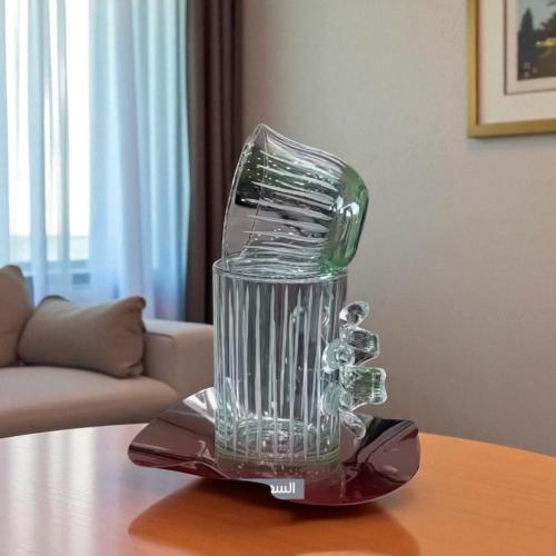 طقم شاي وقهوة 18 قطعة أخضر