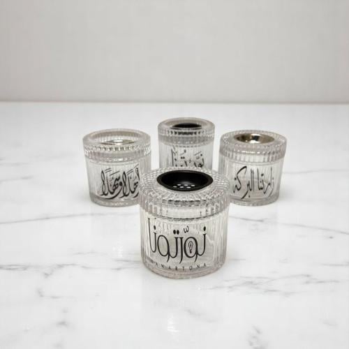 علبة مناديل زجاج