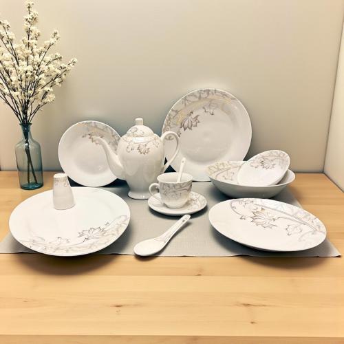 طقم عشاء سيراميك 55 قطعة