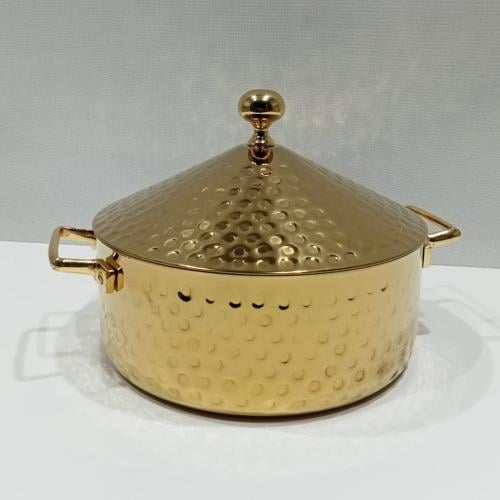 حافظة طعام هندي ذهبي