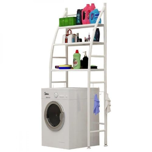 إستاند أرفف غسالة - معدن أبيض