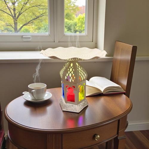 صحن معدن باستاند فانوس رمضان