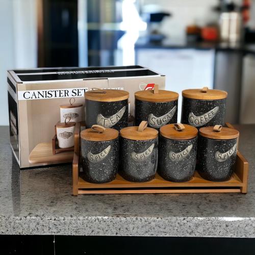 طقم بهارات خشب 7 حبه