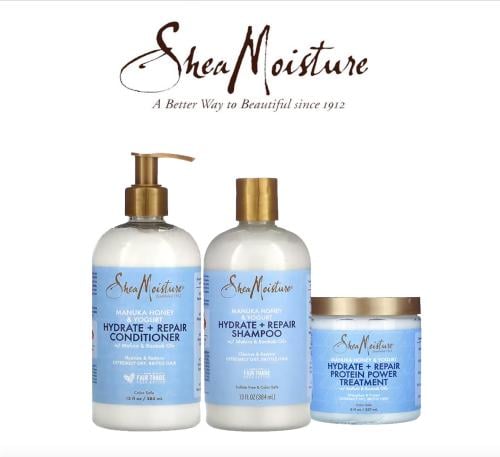 Shea Moisture Manuka Honey & Yogurt, Hydrate + Repair Kit
