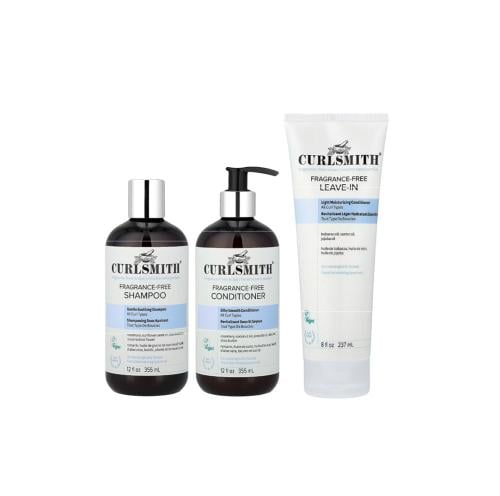 FRAGRANCE-FREE SHAMPOO, CONDITIONER & LEAVE-IN