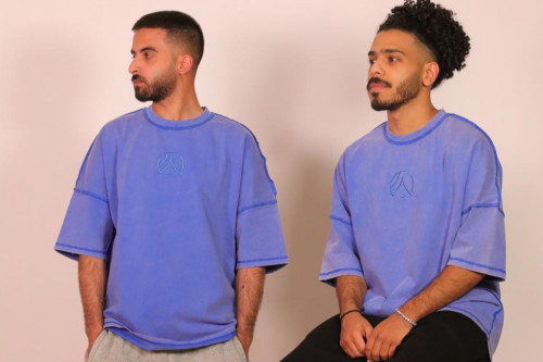 تيشرت اوفر سايز ازرق