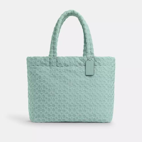 Coach Tote In Signature Terry | شنطة توتي كوتش قما...