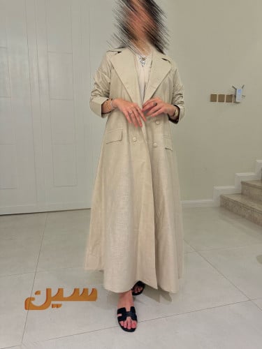 عباية كوت لينن هندي