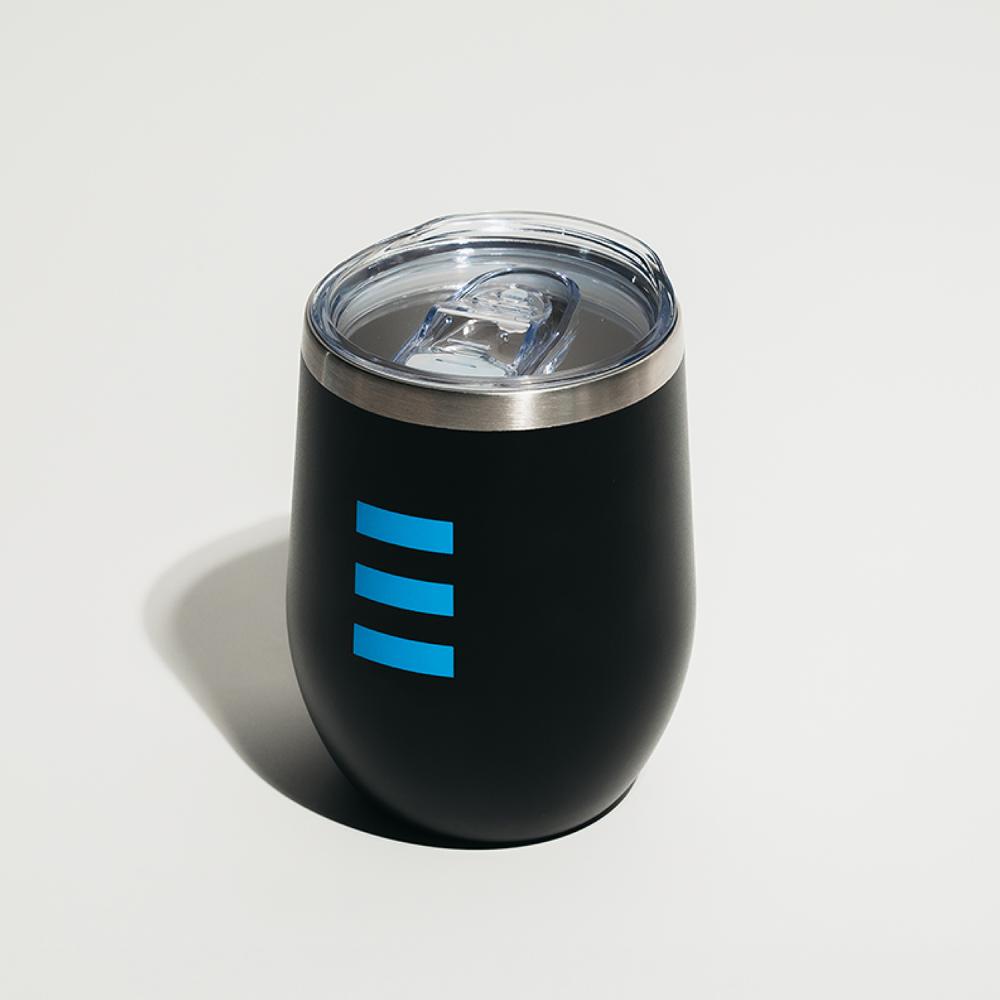 كوب قهوة حافظة للحرارة باللون الأسود حجم 12oz
