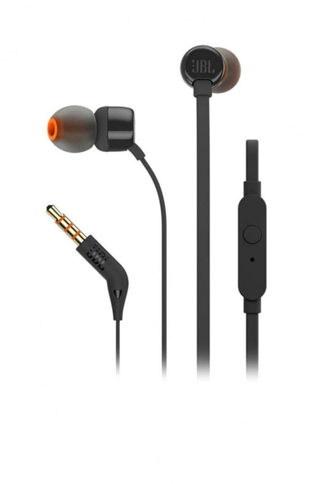 سماعة JBL أذن داخلية تصدر جهيراً نقياً طراز T110 أزرق