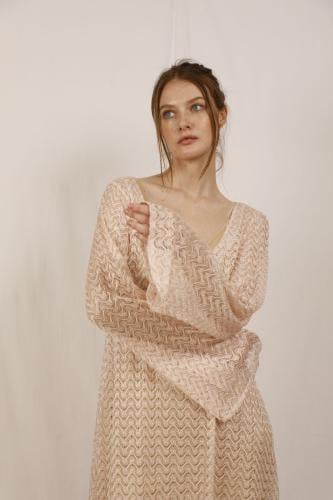 ORO PINK & METTALIC DRESS COVER UP
