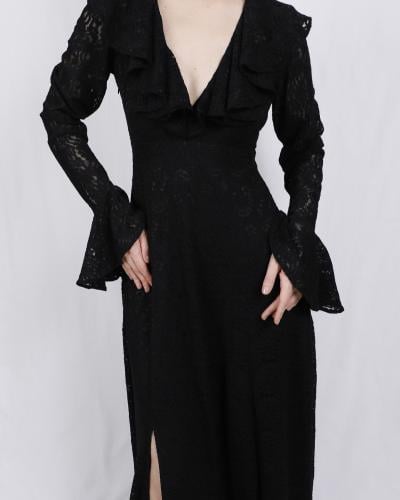 ORO LACE DRESS ALL BLACK