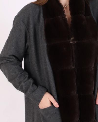 Wool x Fur outerwear