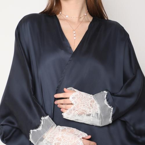 Lace silk