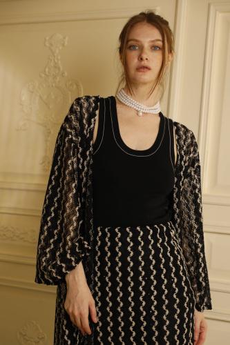 ORO BLACK MISSONI SKIRT SET