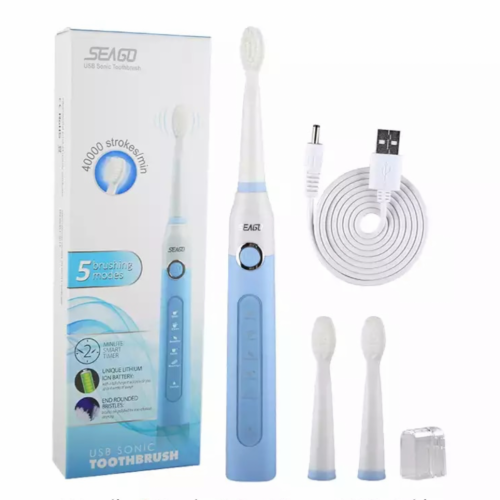 فرشاة تنظيف الاسنان الكهربائية مع 3 رؤوس من SEAGO
