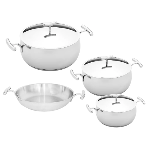 طقم قدور الاستينلس ستيل Yumi عالي الجودة من سيلامبوس البرتغالية 6 قطع