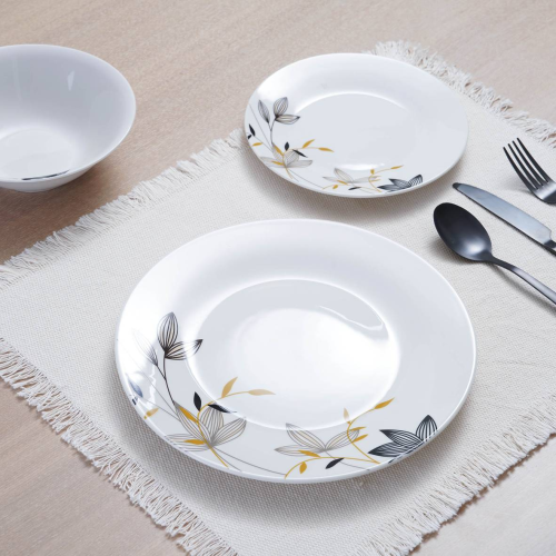 طقم سفرة بنقوش جميلة (12 قطعة)