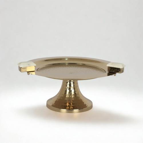 طبق تقديم معدني راقي