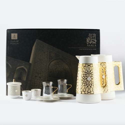 طقم الشاي والقهوة الراقي من مجموعة أصالة