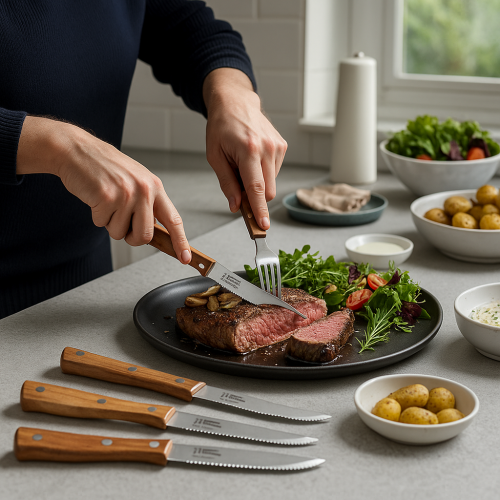 طقم 4 سكاكين ستيك