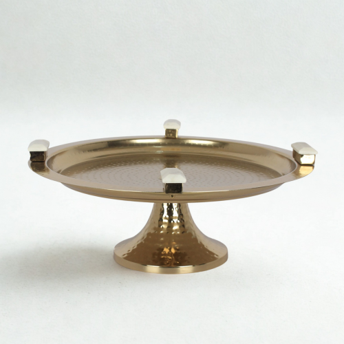 طبق تقديم معدني راقي