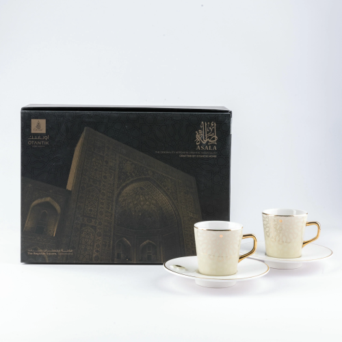 طقم 6 أكواب قهوة تركية من مجموعة أصالة