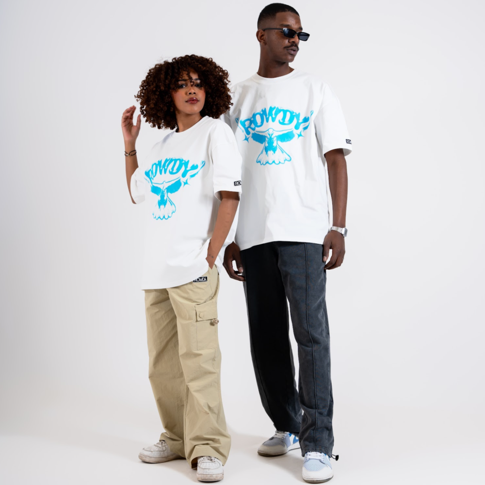 rowdy t shirts white