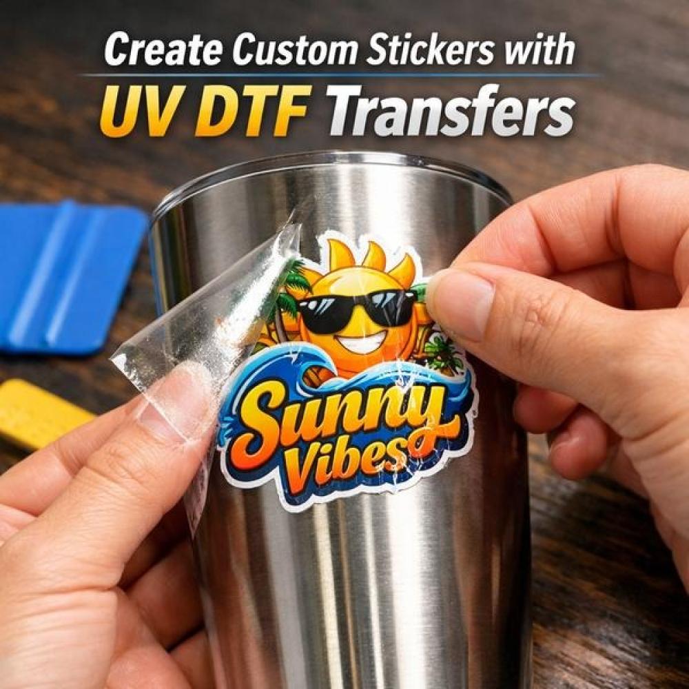 هل تستخدم استيكر عادي؟ ولا تستثمر في استيكرات UV DTF؟