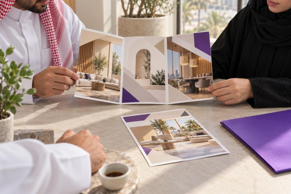 بروشور وفلاير مطبوع لعرض المشروع
