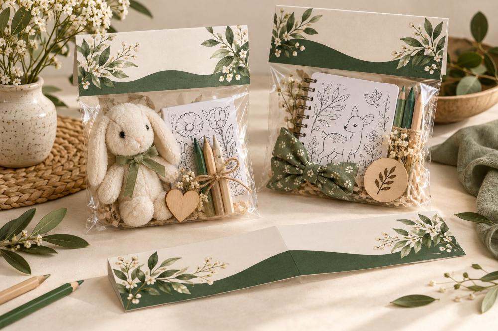 تاق مطوي مع كيس شفاف لتغليف الهدايا الصغيرة من ENJOY STORE