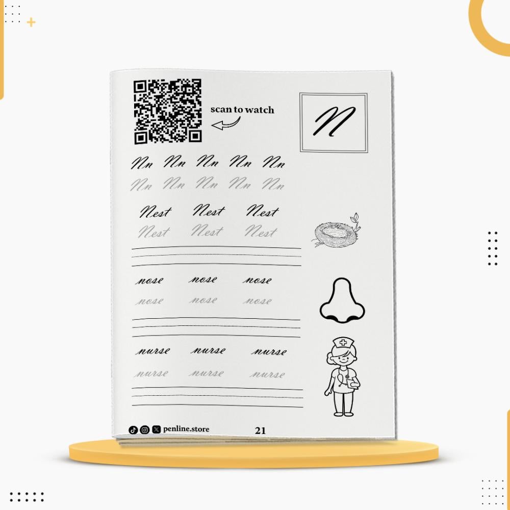 كراسة لتحسين الخط المشبك الإنجليزي