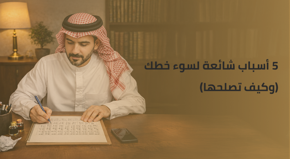 5 أسباب شائعة لسوء خطك (وكيف تصلحها)