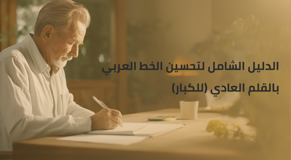 الدليل الشامل لتحسين الخط العربي بالقلم العادي (للكبار)