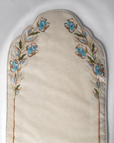 R-03 سجادة صلاه كبيرة مبطنة، مع جلال/شرشف صلاة (شرشف الصلاة قطن طبيعي سادة لف مفتوح بدون أكمام)