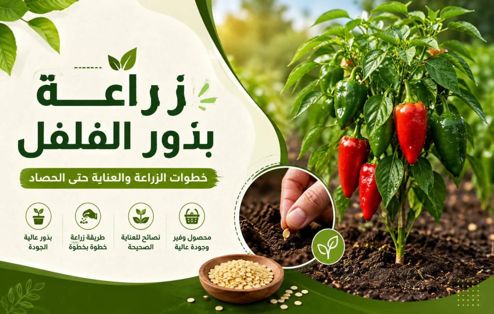 زراعة بذور الفلفل: طريقة الإنبات والزراعة والعناية حتى الحصاد