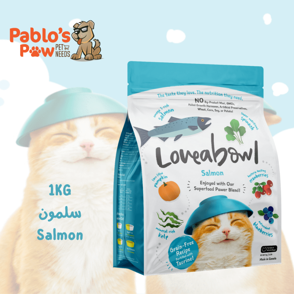 Loveabowl Adult Cats & Kittens Dry food - Salmon - 1KG
