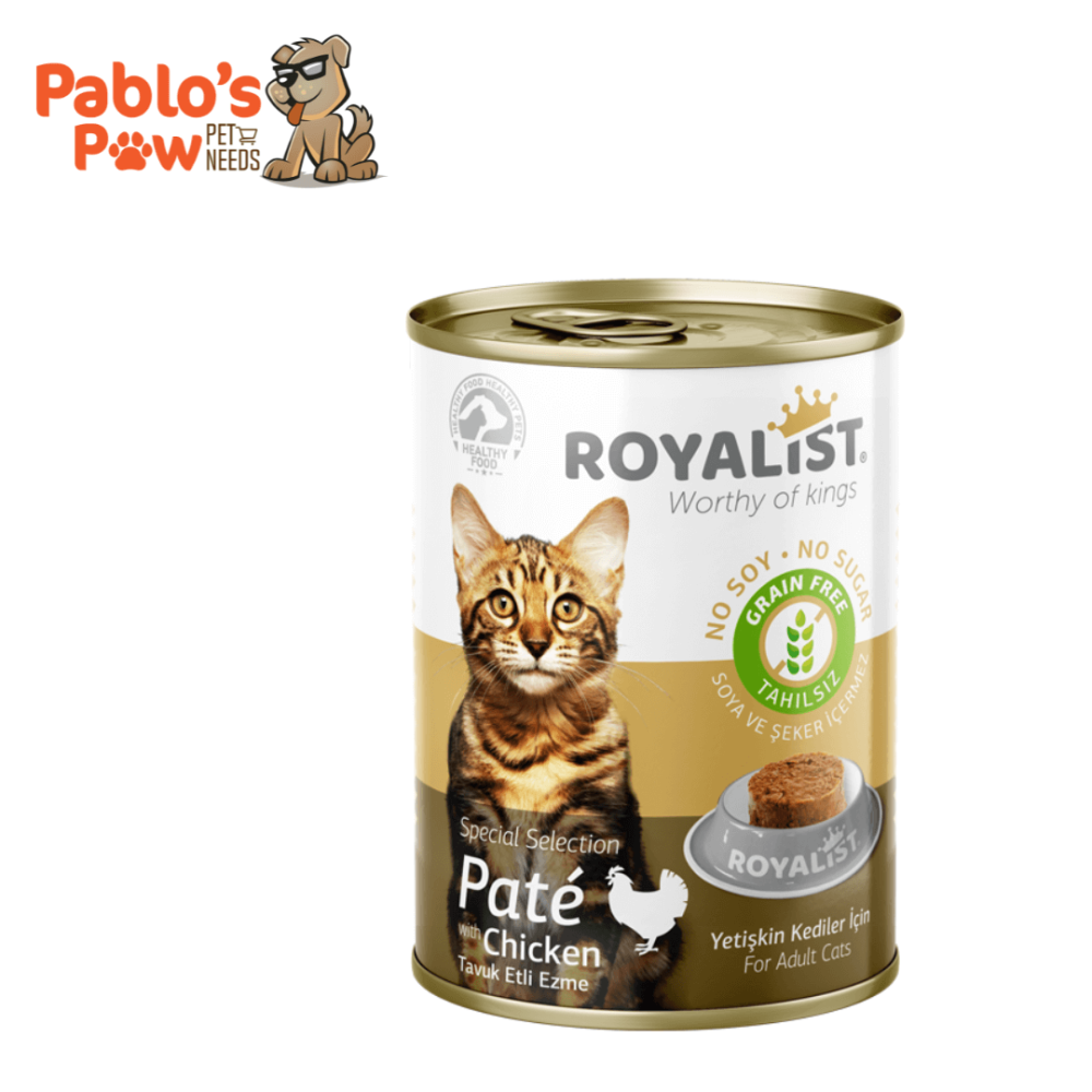 Royalist Adult Cat Wet Food Chicken Pate 400gm Pablos Paw Online Pet Shop in Saudi Arabia Buy Pet food and Supplies