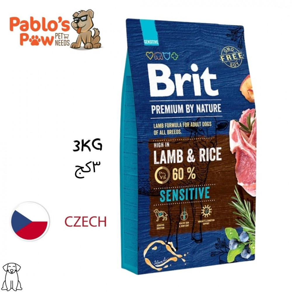 Brit premium sensitive lamb & rice best sale