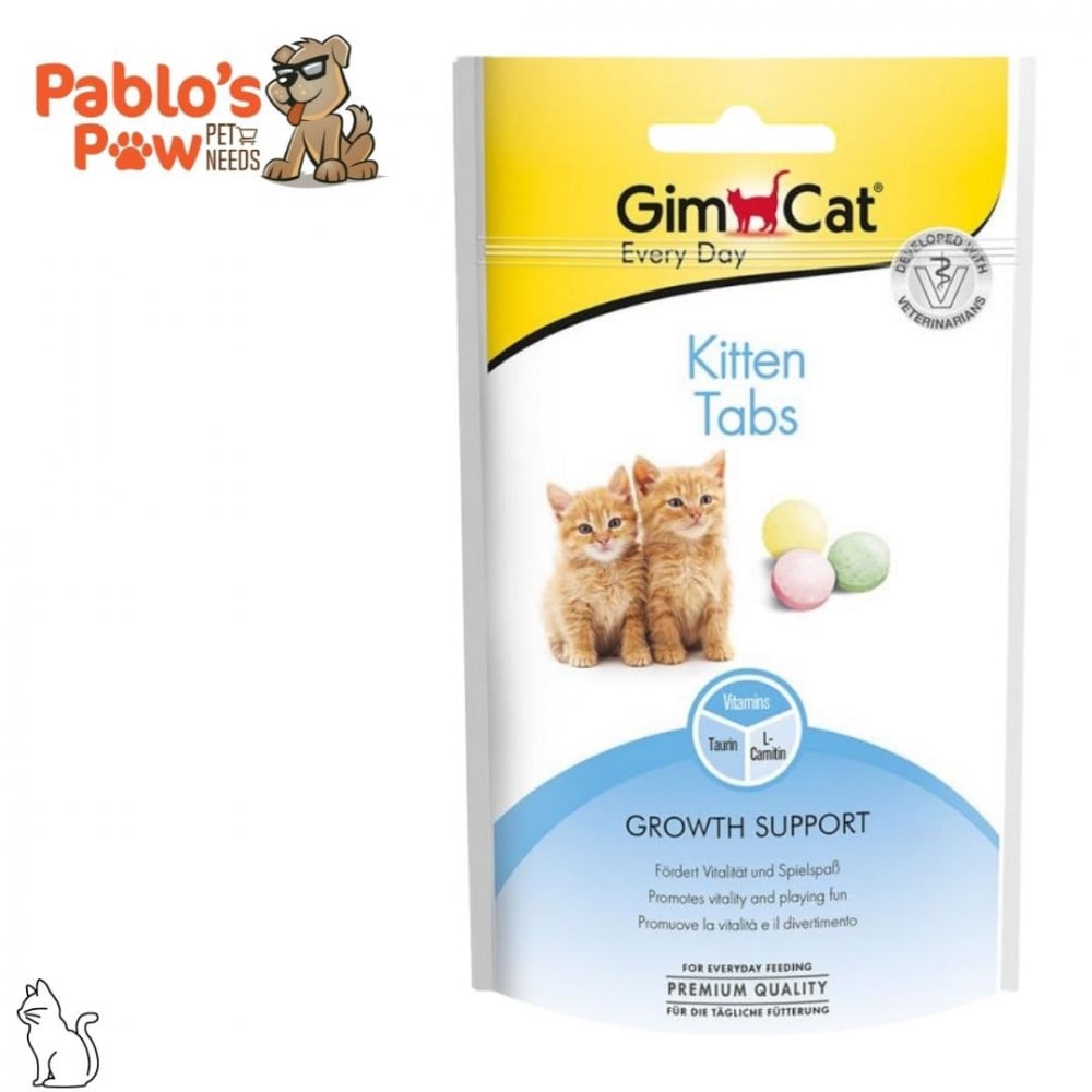 جيم كات أقراص للكيتينز لنمو صحي 40 جم  GimCat Kitten Tabs - Growth Support 40gm W38