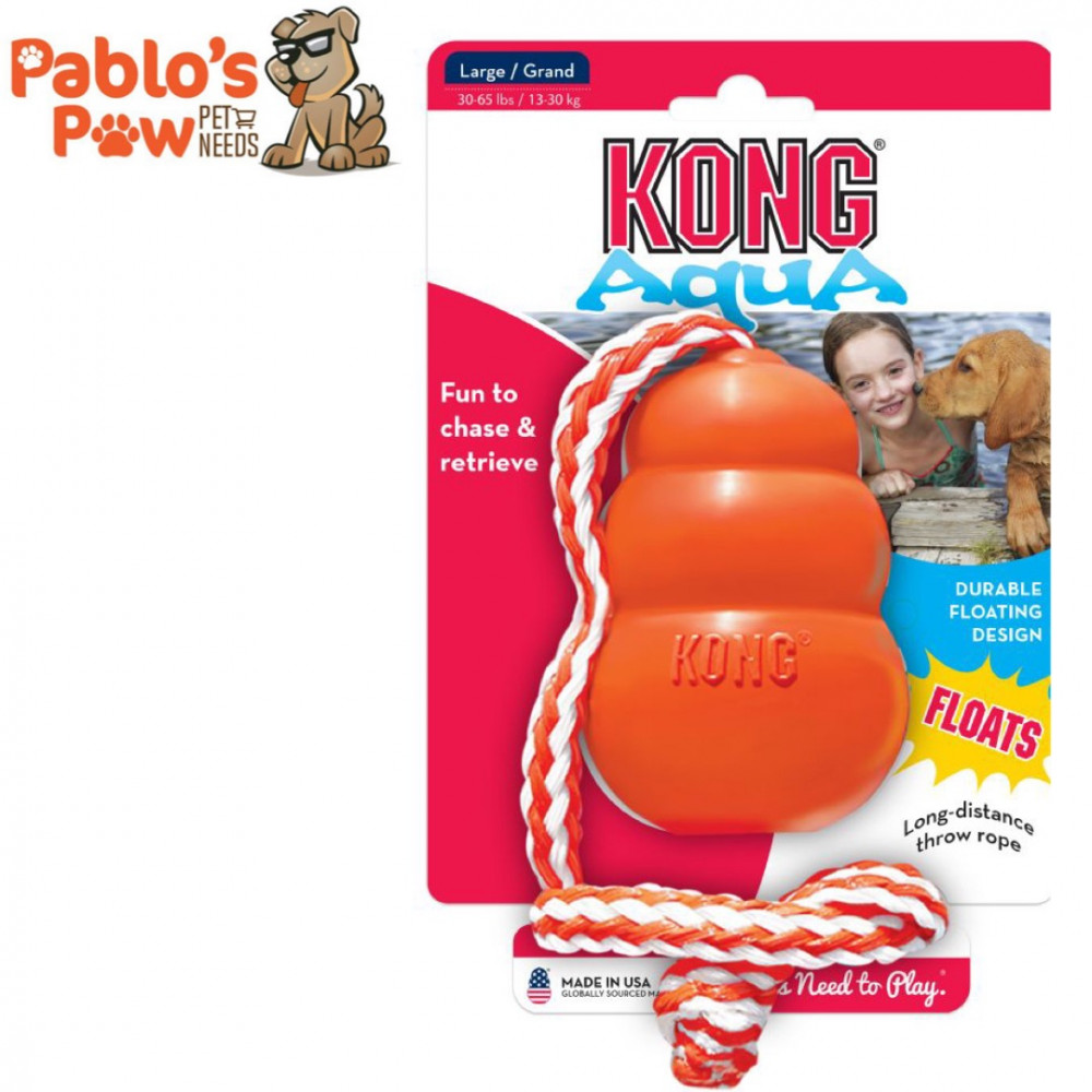 13 30 Kong Aqua Floats with Rope Large for dogs 13 to 30KG