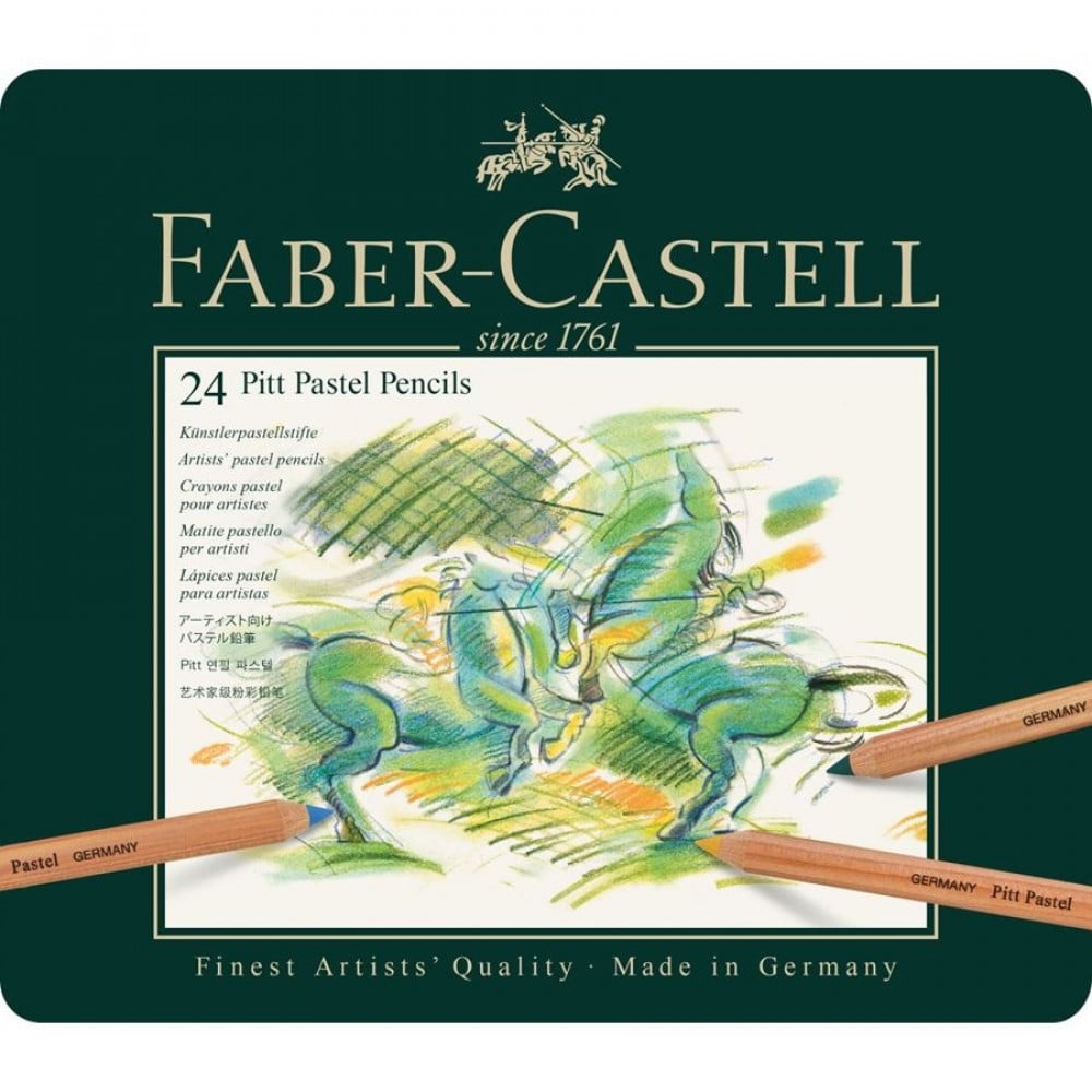Faber Castell - ألوان باستل خشبية - 24 لون
