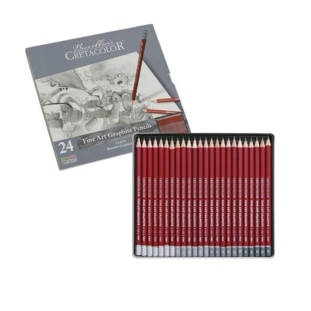 CretaColor - طقم جرافيت من ٢٤ قلم مختلف الدرجات